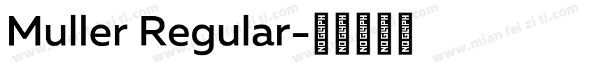 Muller Regular字体转换